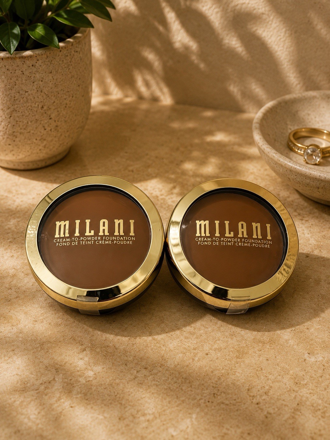 2PACK Milani Conceal Perfect Smooth Finish Cream Powder Foundation 275 Amber