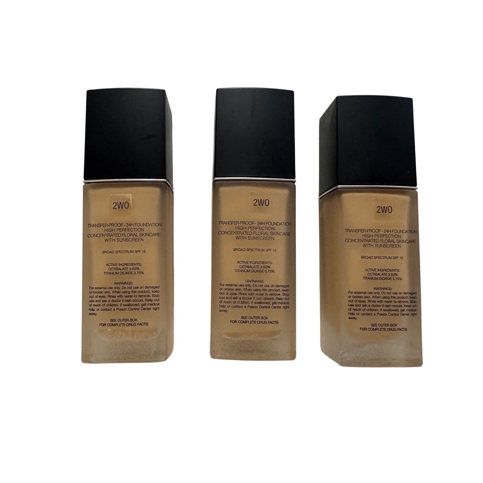 Bundle 3 Dior Forever Transfer-Proof 24H Foundation 2WO SPF 15 New