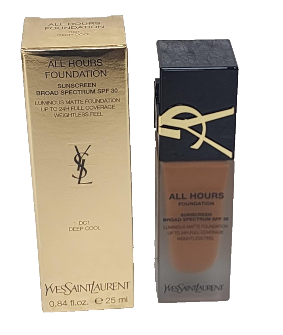 YVES SAINT LAURENT ALL HOURS FOUNDATION SUNSCREEN BROAD SPECTRUM SPF30 0.84 OZ