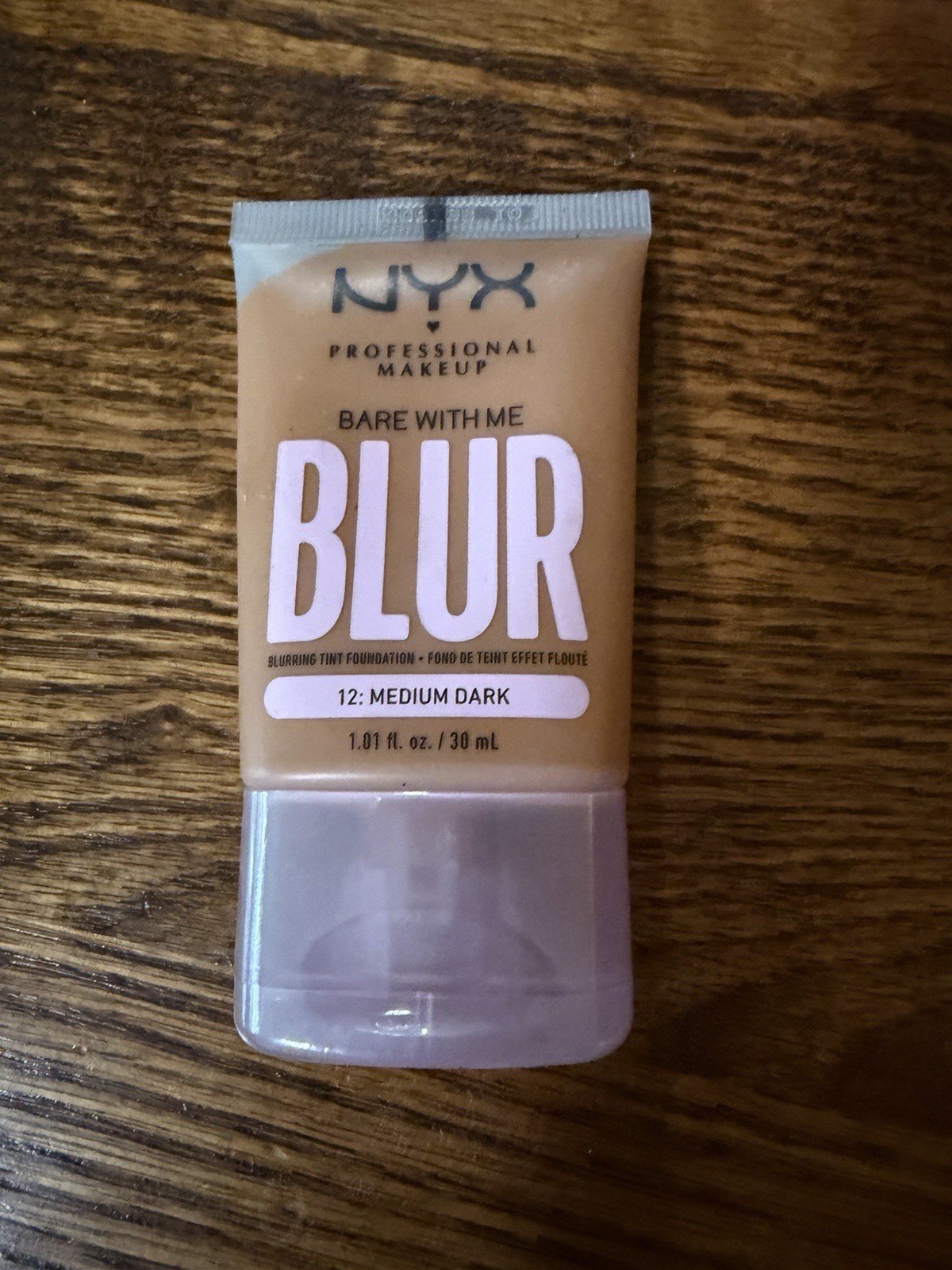 NYX Bare With Me Blur Tint Foundation 12 Medium Dark Matte Medium 1.01 fl oz