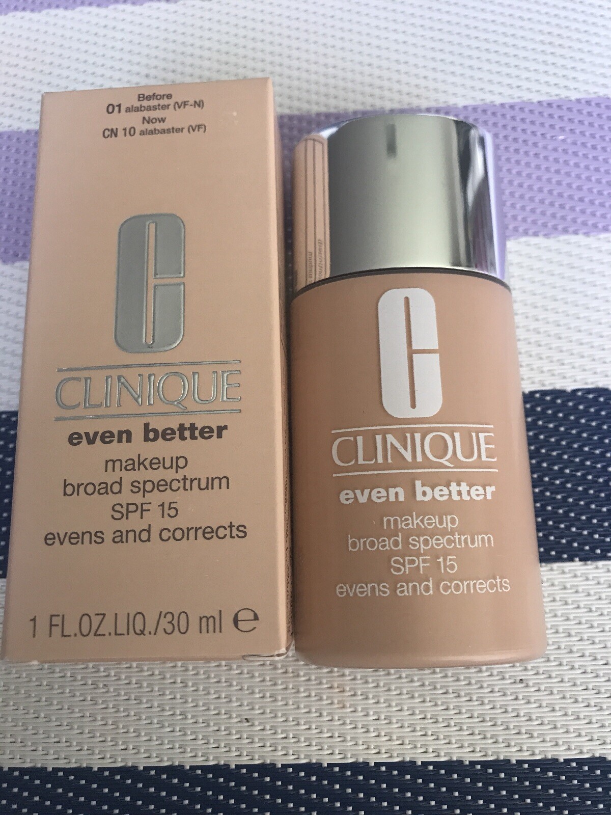 Clinique 01 Alabaster Vif-n 30ml Full Size New In Box