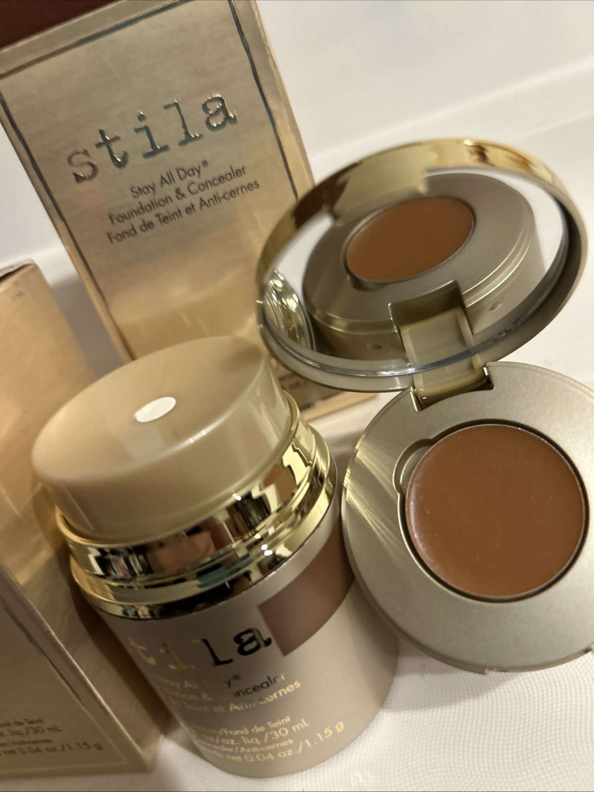 2X Stila Stay All Day Foundation & Concealer – ESPRESSO 15 NEW IN BOX