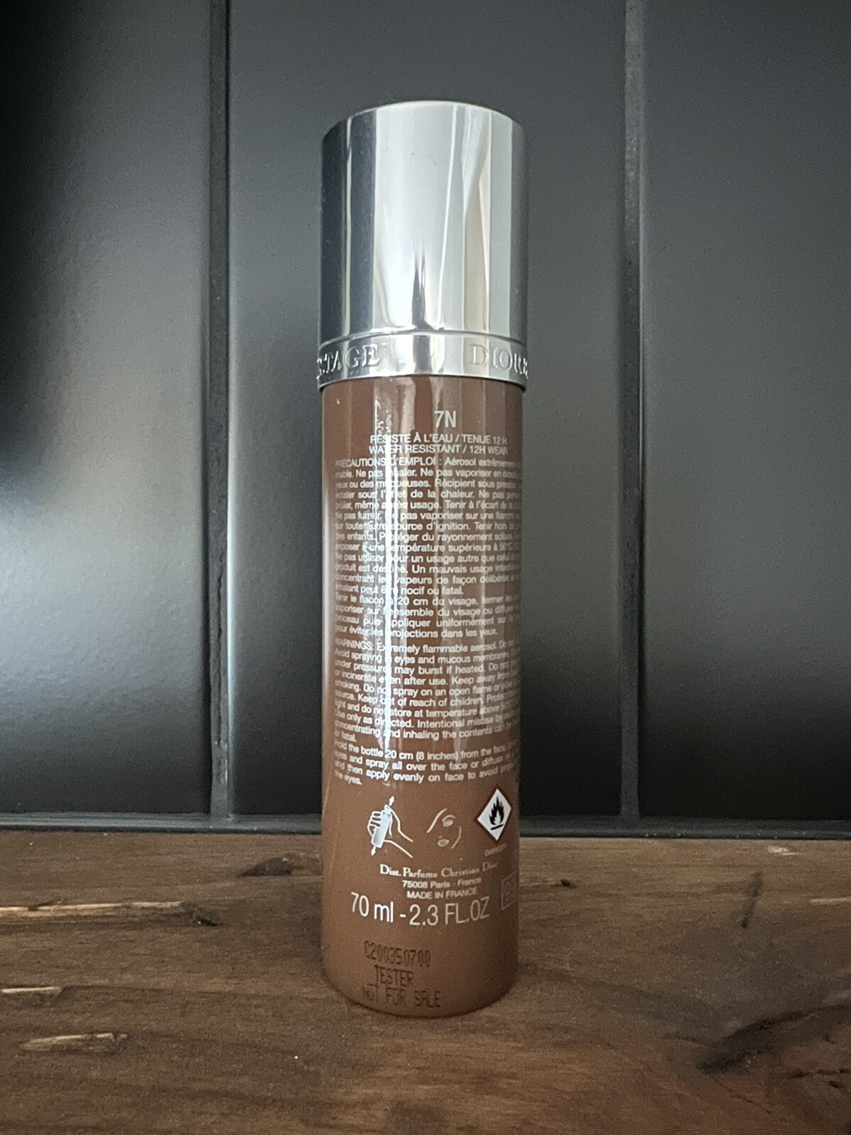 Dior Backstage Airflash Spray Foundation Shade 7N New Tester No Box 2.3 oz