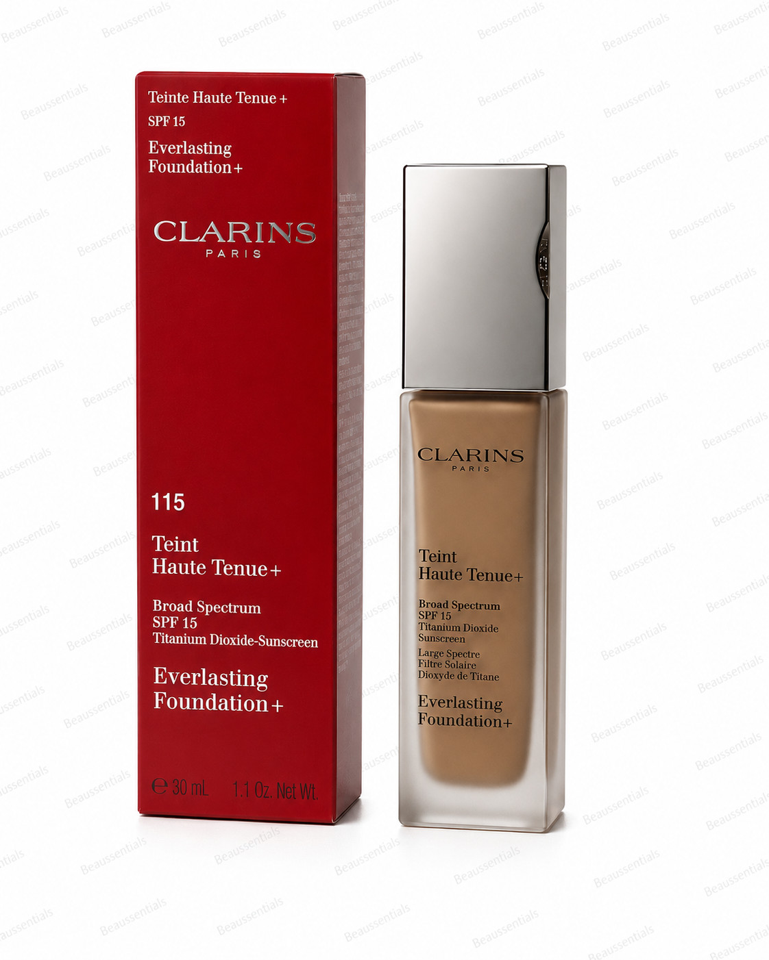 Clarins Everlasting Foundation+ SPF 15 115 1 oz 30 mL New In Box | FREE SHIPPING
