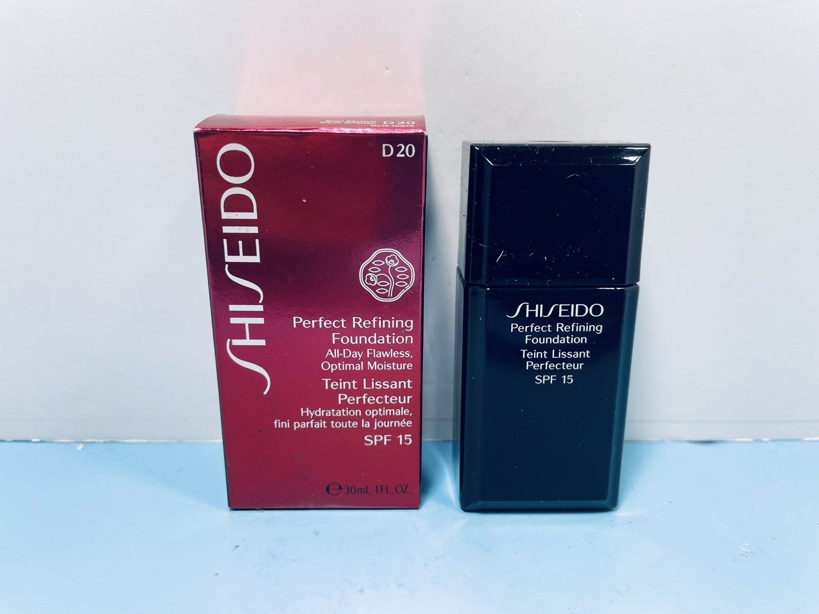 SHISEIDO – PERFECT REFINING FOUNDATION – SPF 15 – D 20 RICH BROWN – 1.0 OZ – NEW