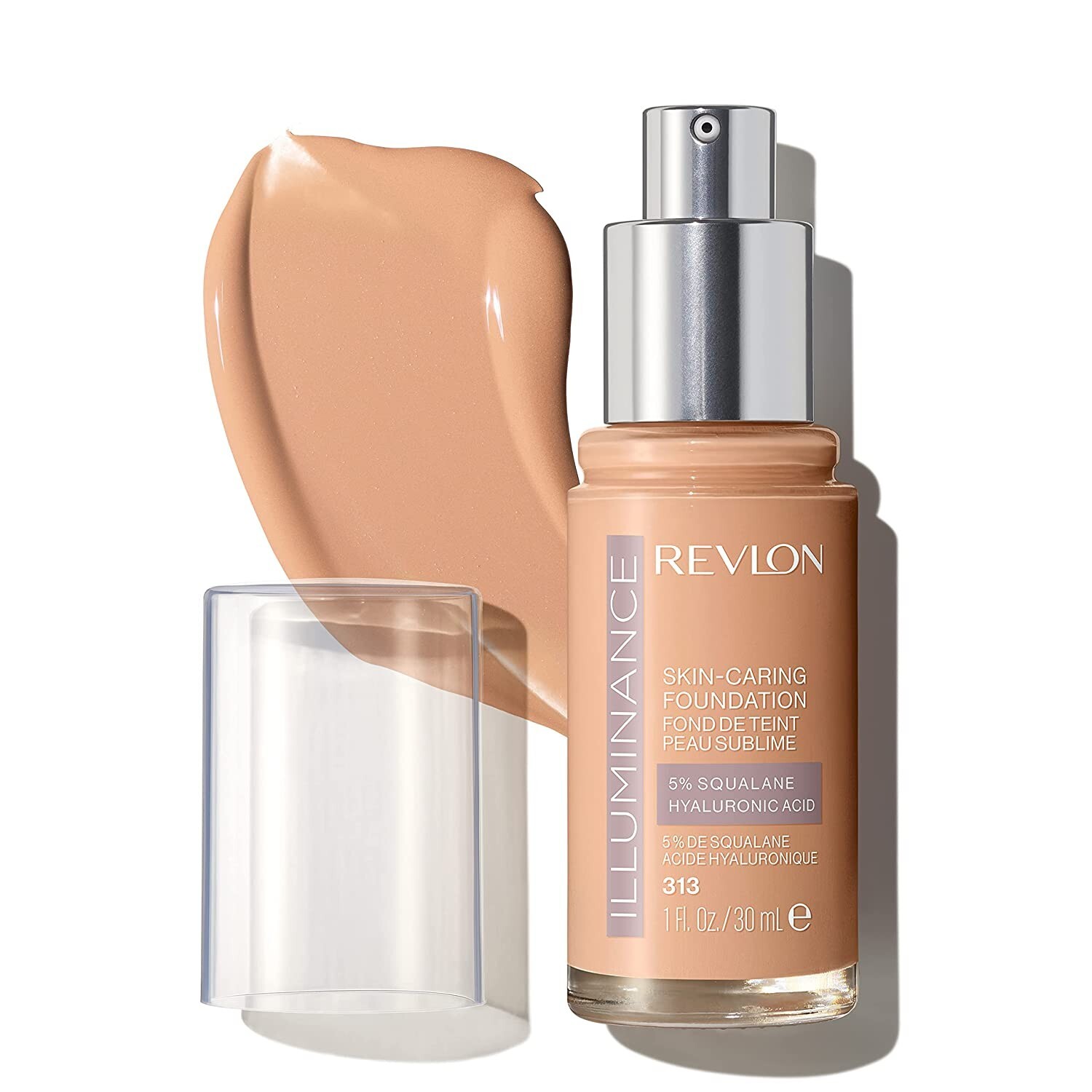 Revlon Illuminance Skin-Caring Liquid Foundation, Hyaluronic Acid, Hydrating 313