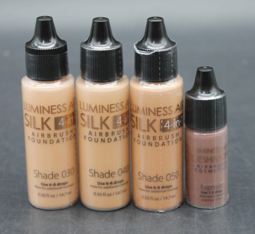 Luminess Air Silk 4-in-1 Airbrush Foundation Lot Shades 030 040 050 Sealed