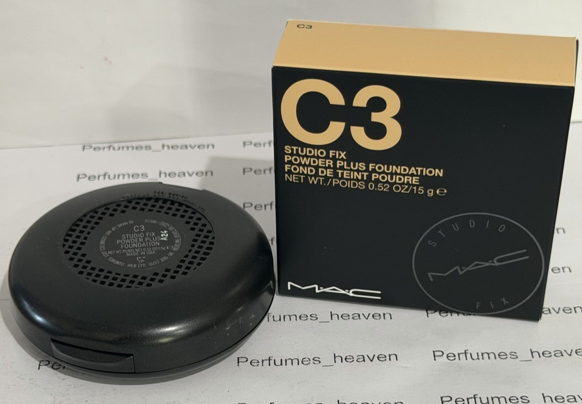 Mac Studio Fix Powder Plus Foundation C3 – Full Size 0.52 oz. / 15 g New
