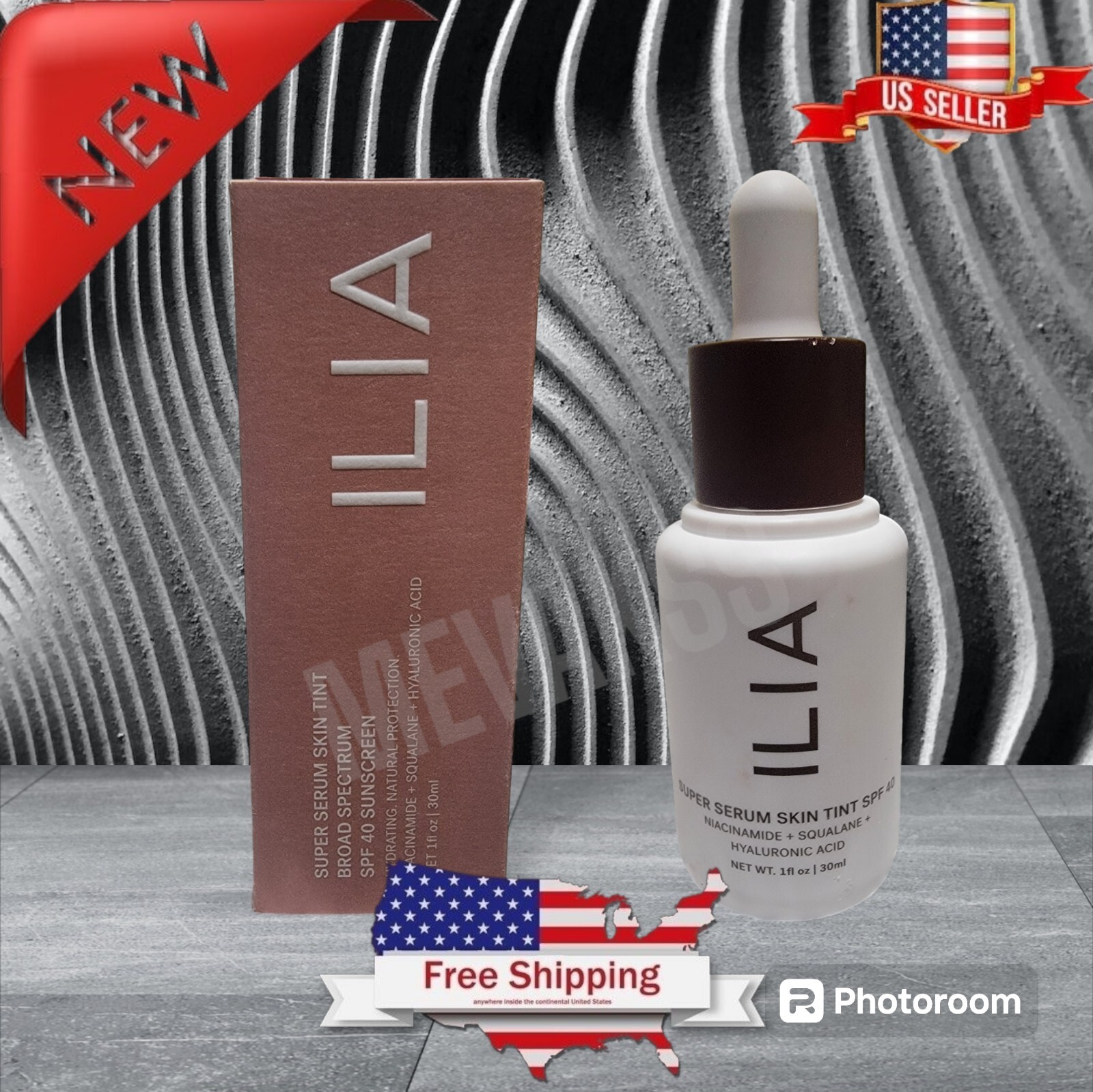 ILIA Super Serum Skin Tint SPF 50, Roque ST 18 Shade.