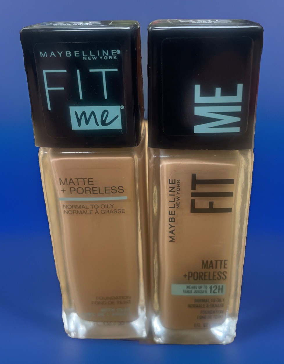 Maybelline Fit Me! Matte + Poreless Foundation #235 Pure Beige Lot Of 2 Bottles