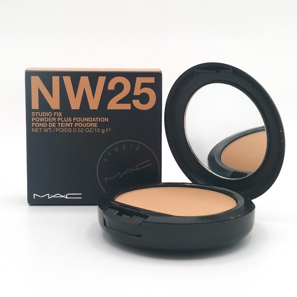 NW25 MAC COSMETICS STUDIO FIX POWDER PLUS FOUNDATION 100% AUTHENTIC 15 G /.52OZ