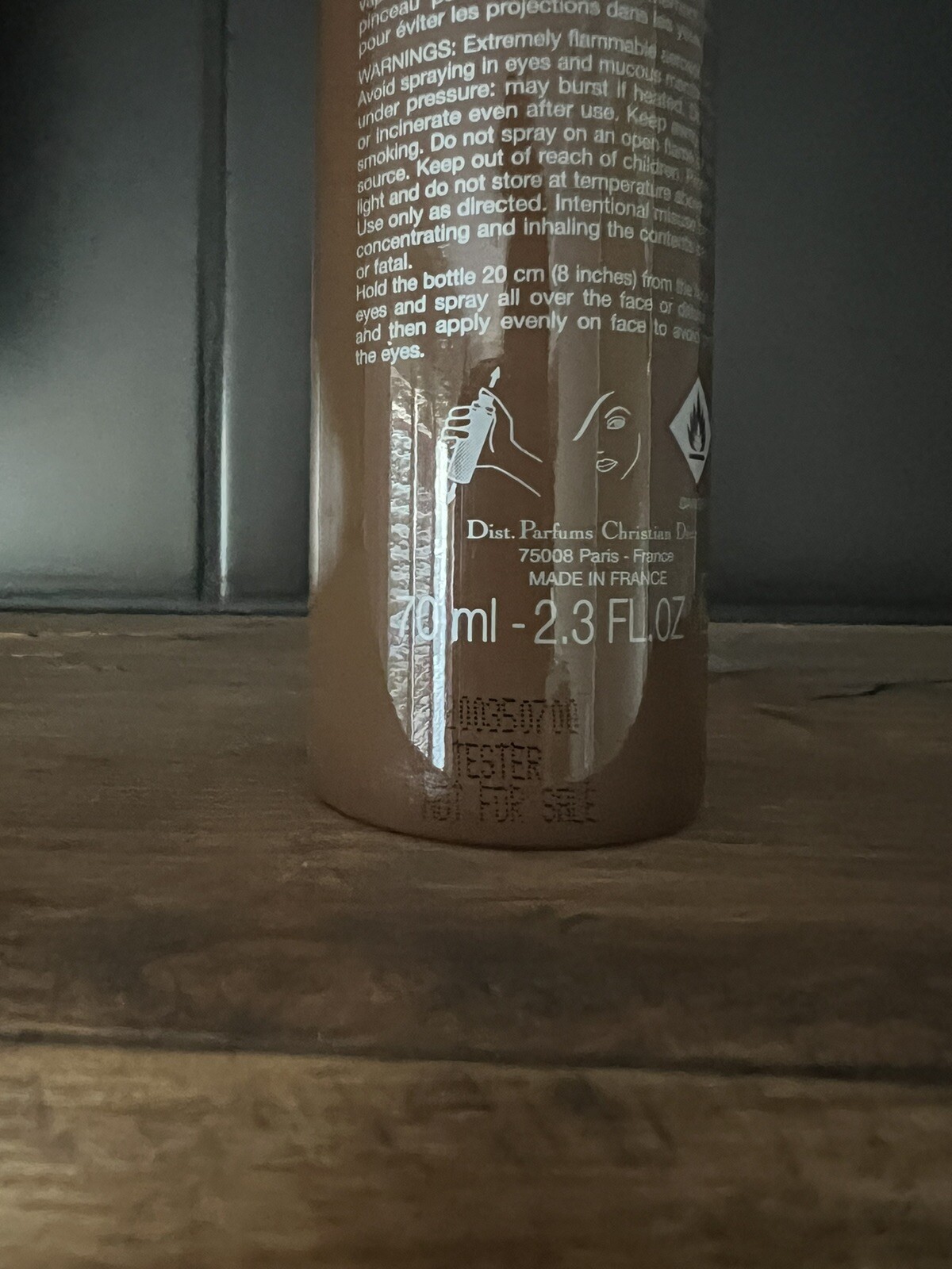 Dior Backstage Airflash Spray Foundation Shade 7N New Tester No Box 2.3 oz