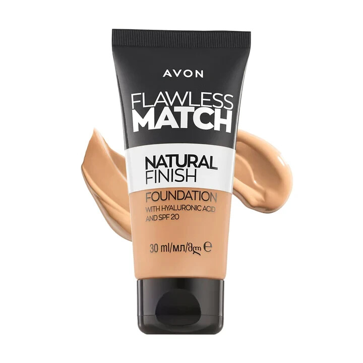 Avon Flawless Match Natural Finish Liquid Foundation SPF20 | 140P LIGHT IVORY
