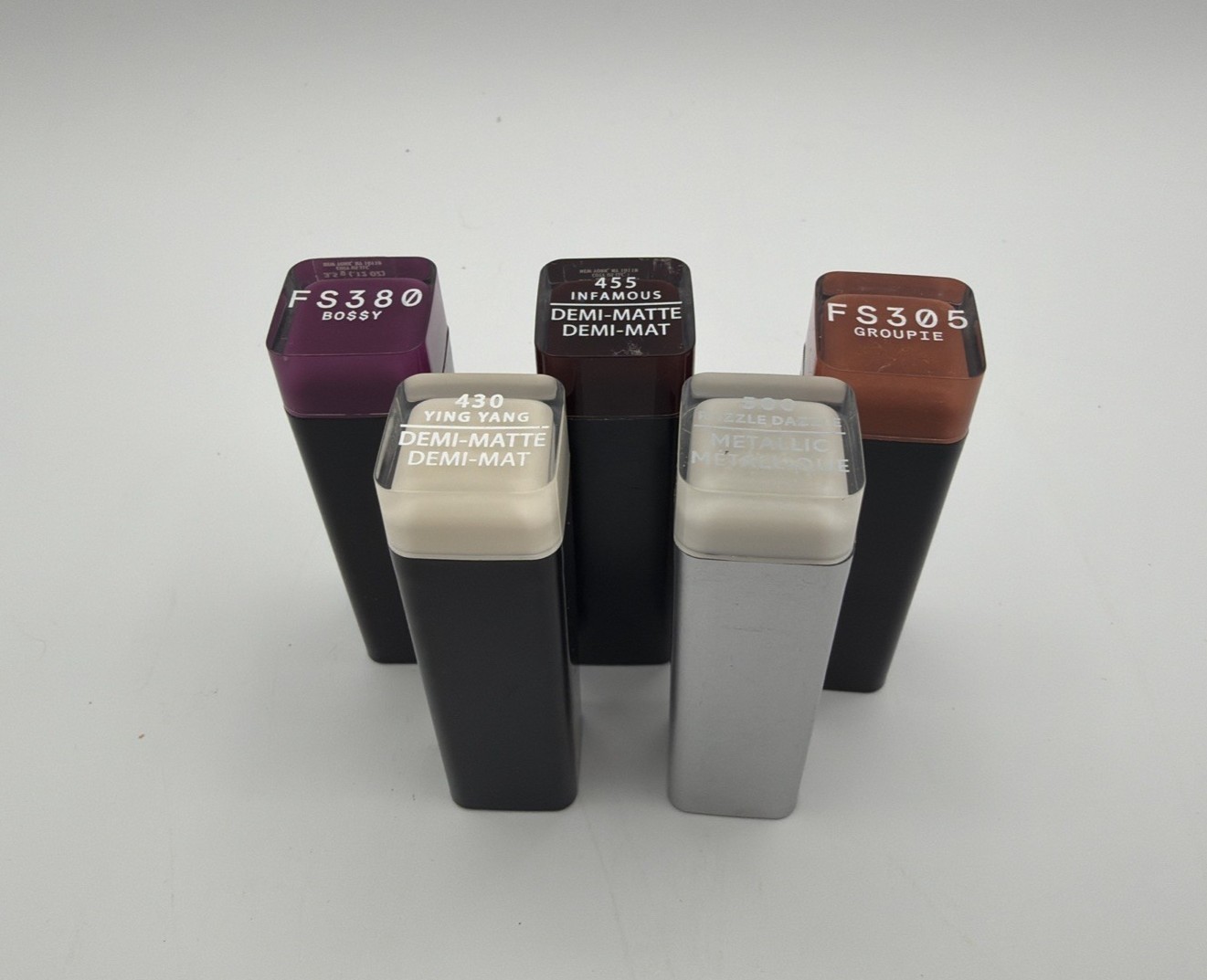 CoverGirl Full Spectrum Lipstick Lot of 5 Demi-Matte Metallic Bold Nude Berry