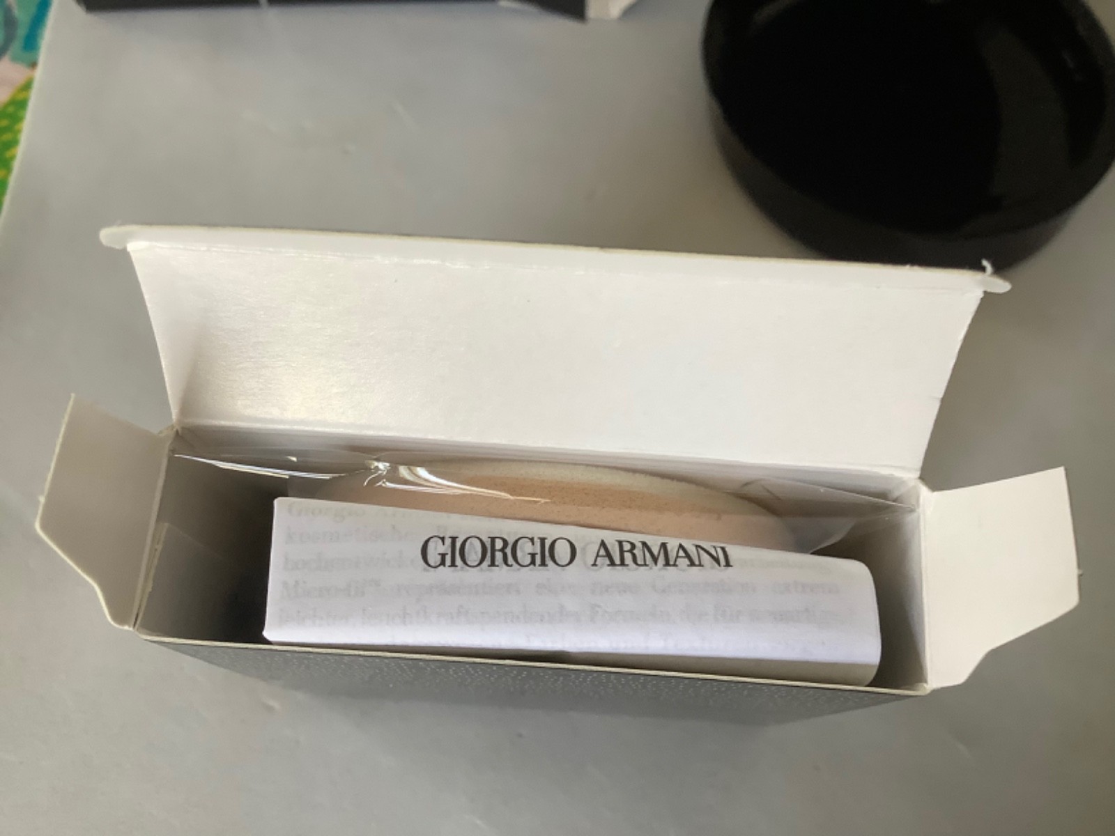 GIORGIO ARMANI LASTING SILK UV COMPACT FOUNDATION SET #3 .31oz CASE+REFILL SPF32