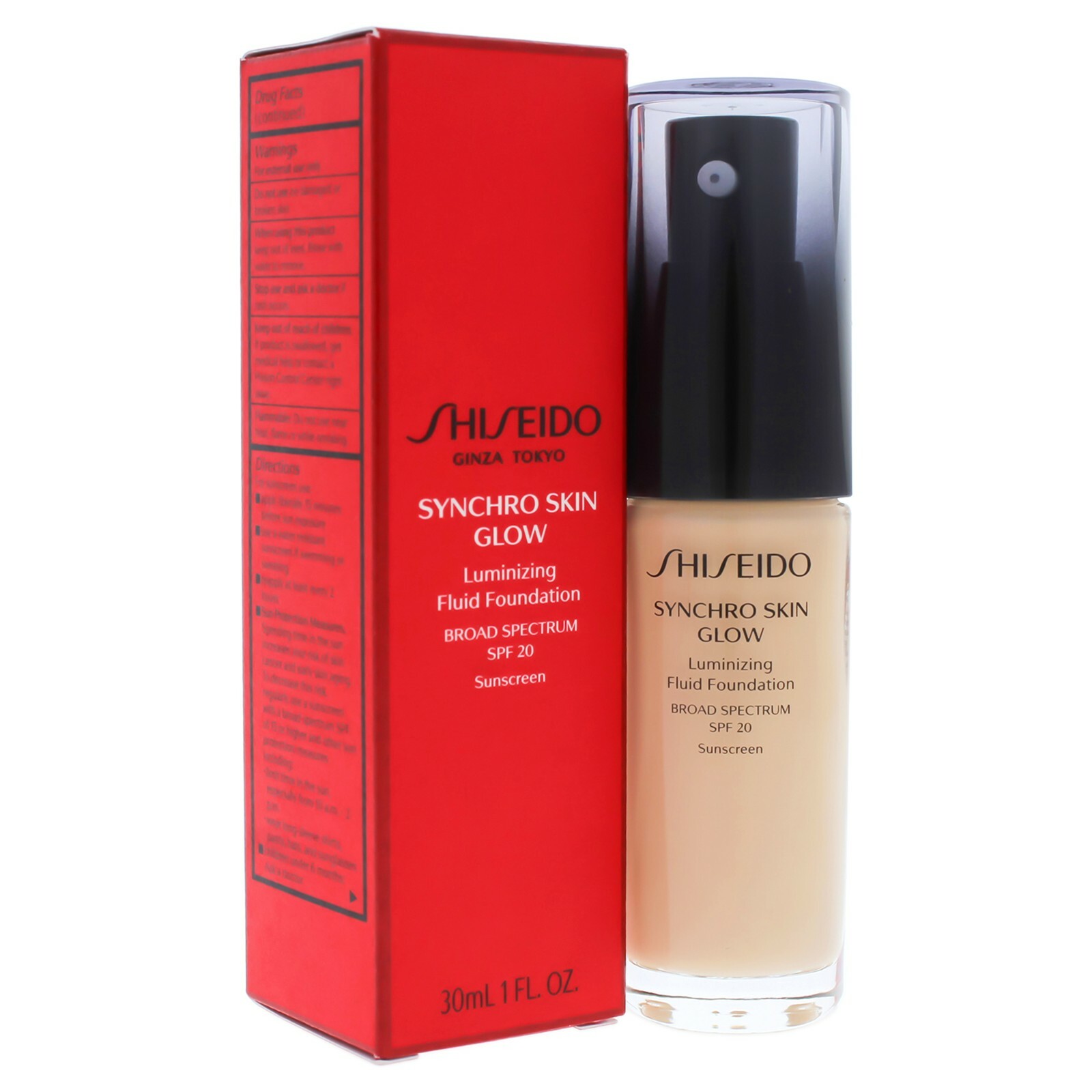 Shiseido Synchro Skin Glow Luminizing Fluid Foundation SPF 20 1 FL.OZ/30ml