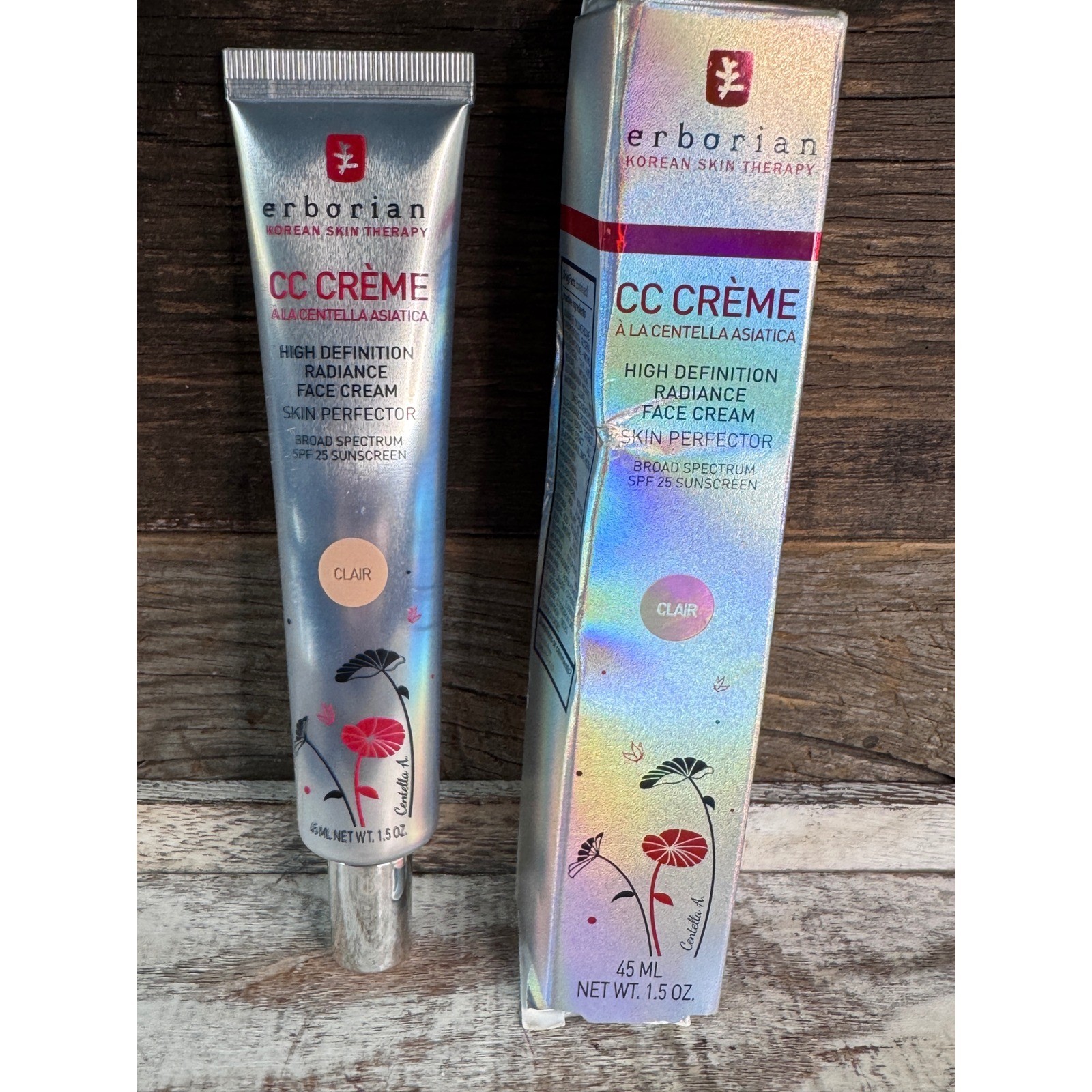 Erborian CC Creme CLAIR | High Definition Radiance Face Cream SPF 25 | MSRP $46