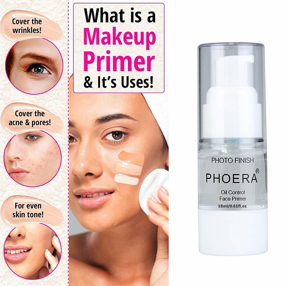Phoera Face Primer Base Liquid All Matte Foundation Pores Invisible Oil-control