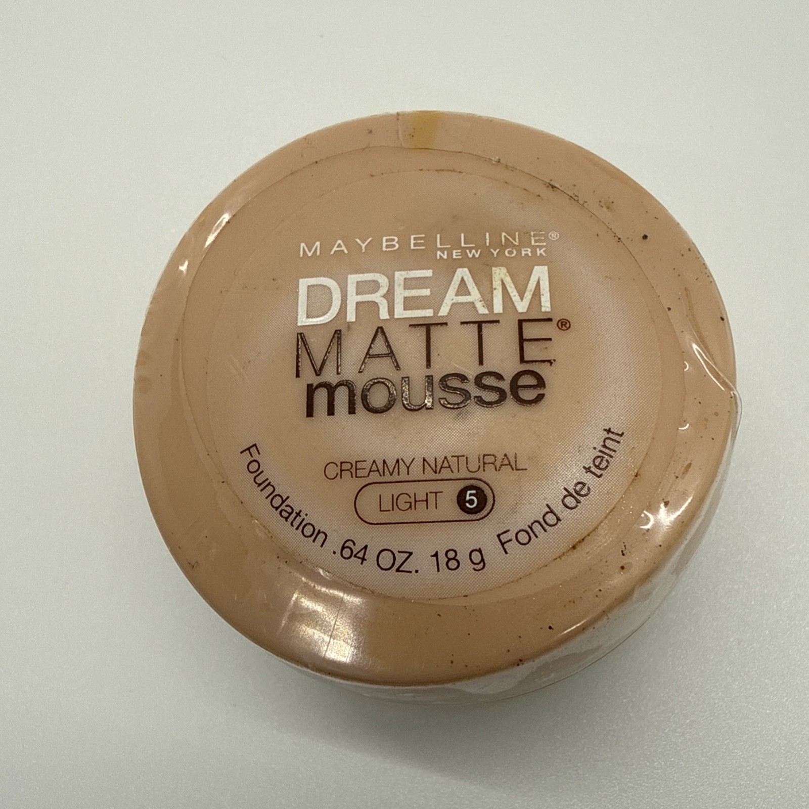 Maybelline Dream Matte Mousse Foundation Creamy Natural Light 5 New .64oz