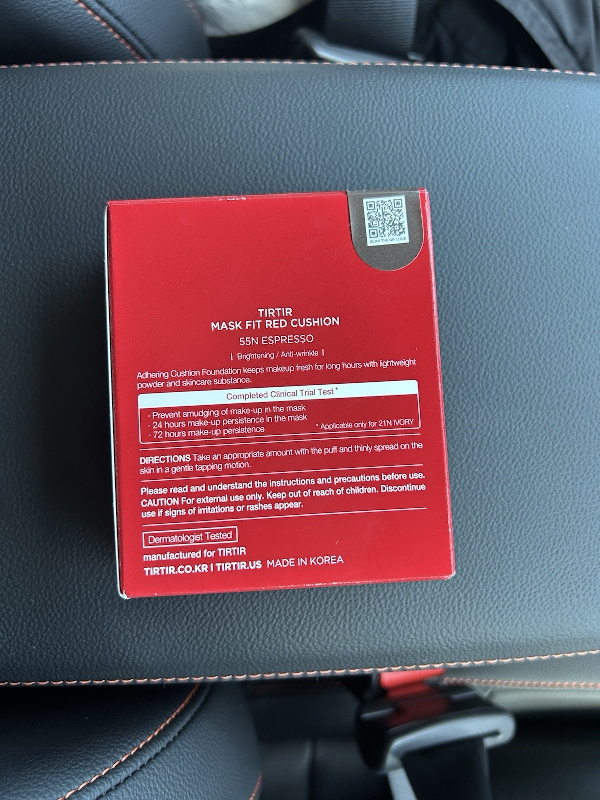 TIRTIR Mask Fit Red Cushion Foundation – 55N ESPRESSO (18g) 0.63 oz
