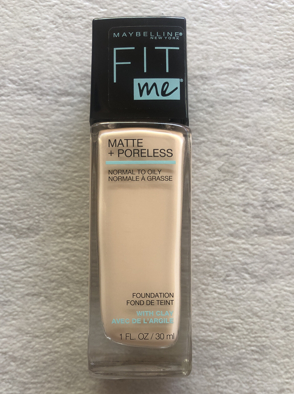 Maybelline Fit Me Matte Poreless Foundation Normal/Oily Skin 1oz 110 PORCELAIN