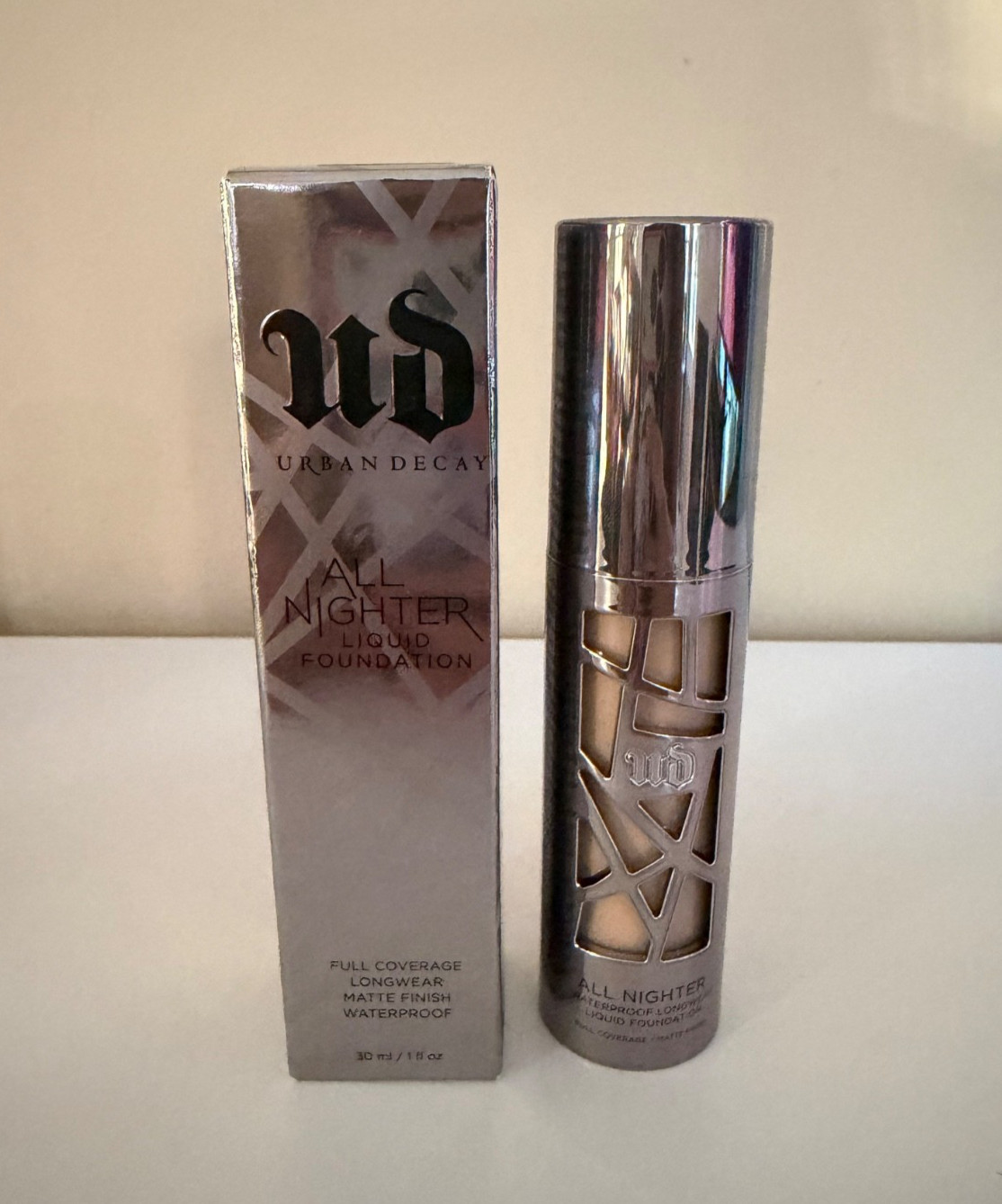 Urban Decay All Nighter Liquid Foundation Shade 3.25 NIB Discontinued Rare