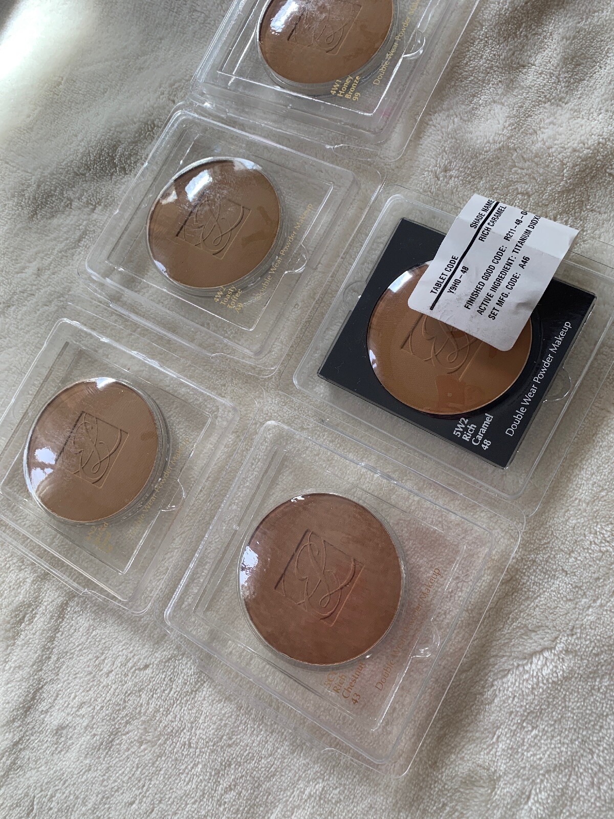 Estee Lauder Double Wear Powder Makeup Blister Pack Refill SHADE/ Extra Case Upo