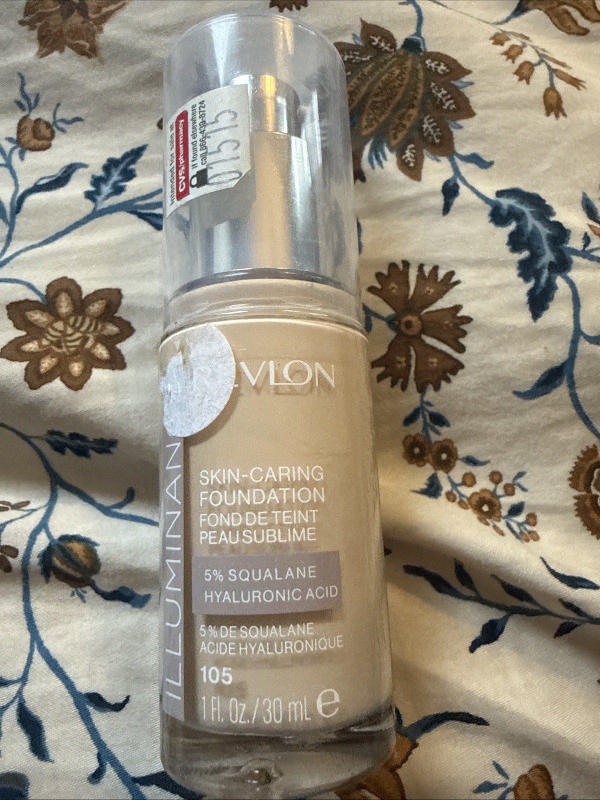 Revlon Illuminance Skin-Caring LiquidFoundation，105 Cream Ivory – Sealed