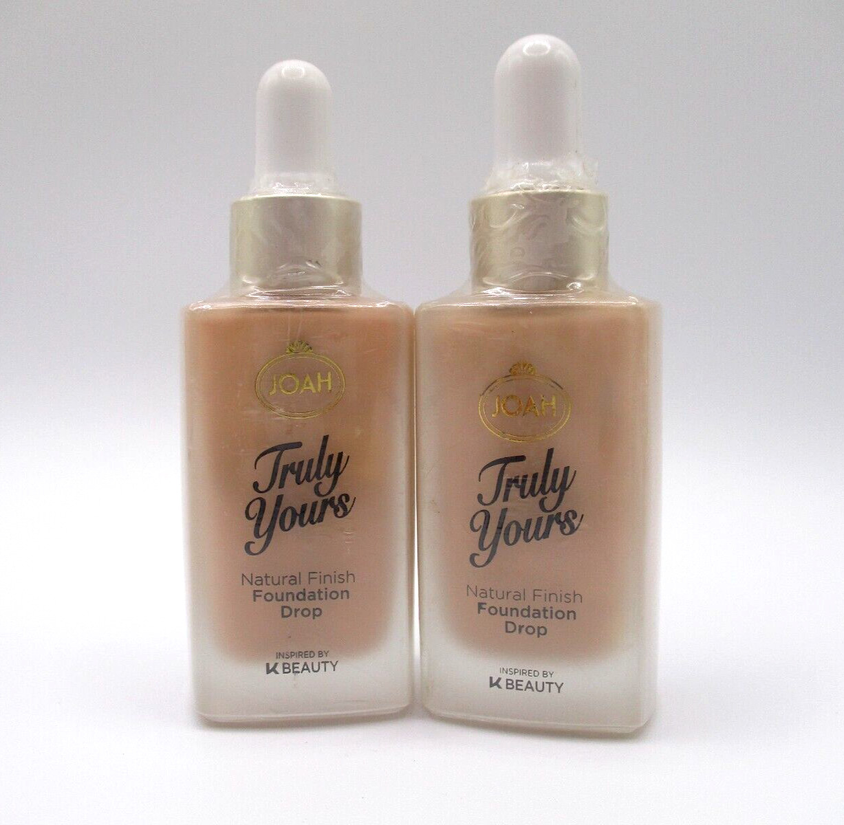 Lot/2 Joah Truly Yours Natural Finish Foundation Drop ~ JLF 135 Nude Beige ~