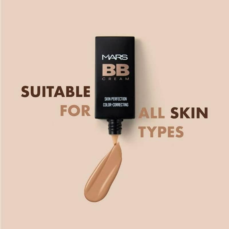 MARS BB Cream Foundation 30ml – Lightweight, Blendable, Colour Correction,Medium