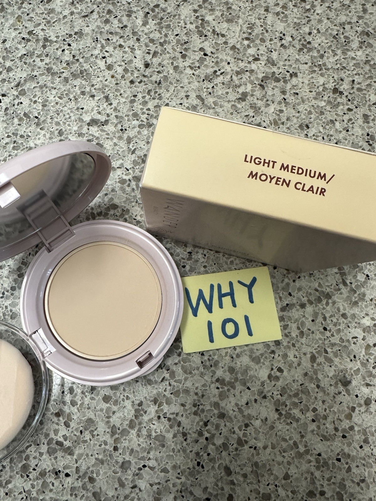 WANDER Wanderlust Powder Foundation LIGHT-MEDIUM .31oz/9g FULL SZ SEAL BOX $42