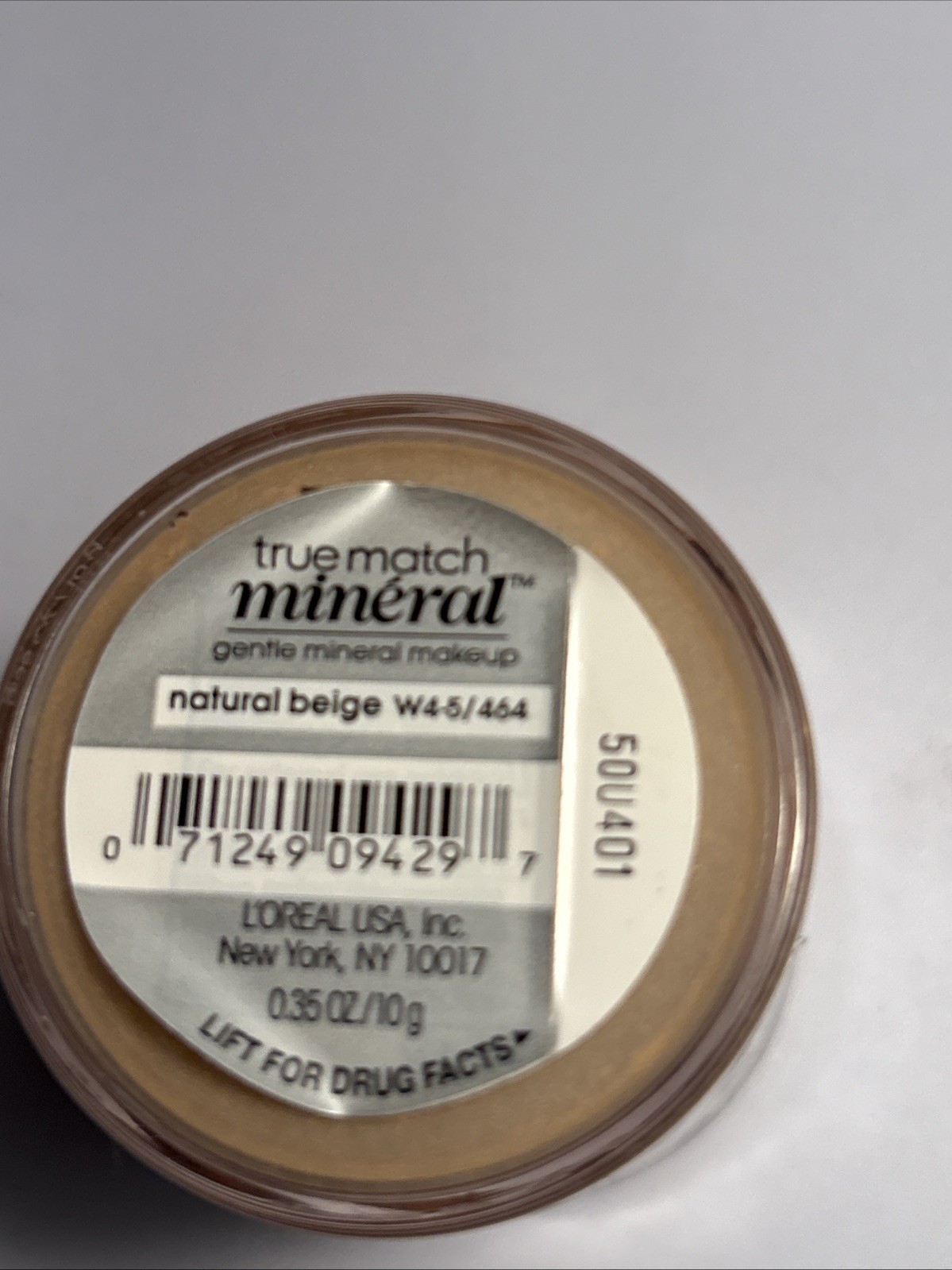 L’OREAL True Match Mineral Powder Foundation Natural Beige W4-5/464 New Sealed