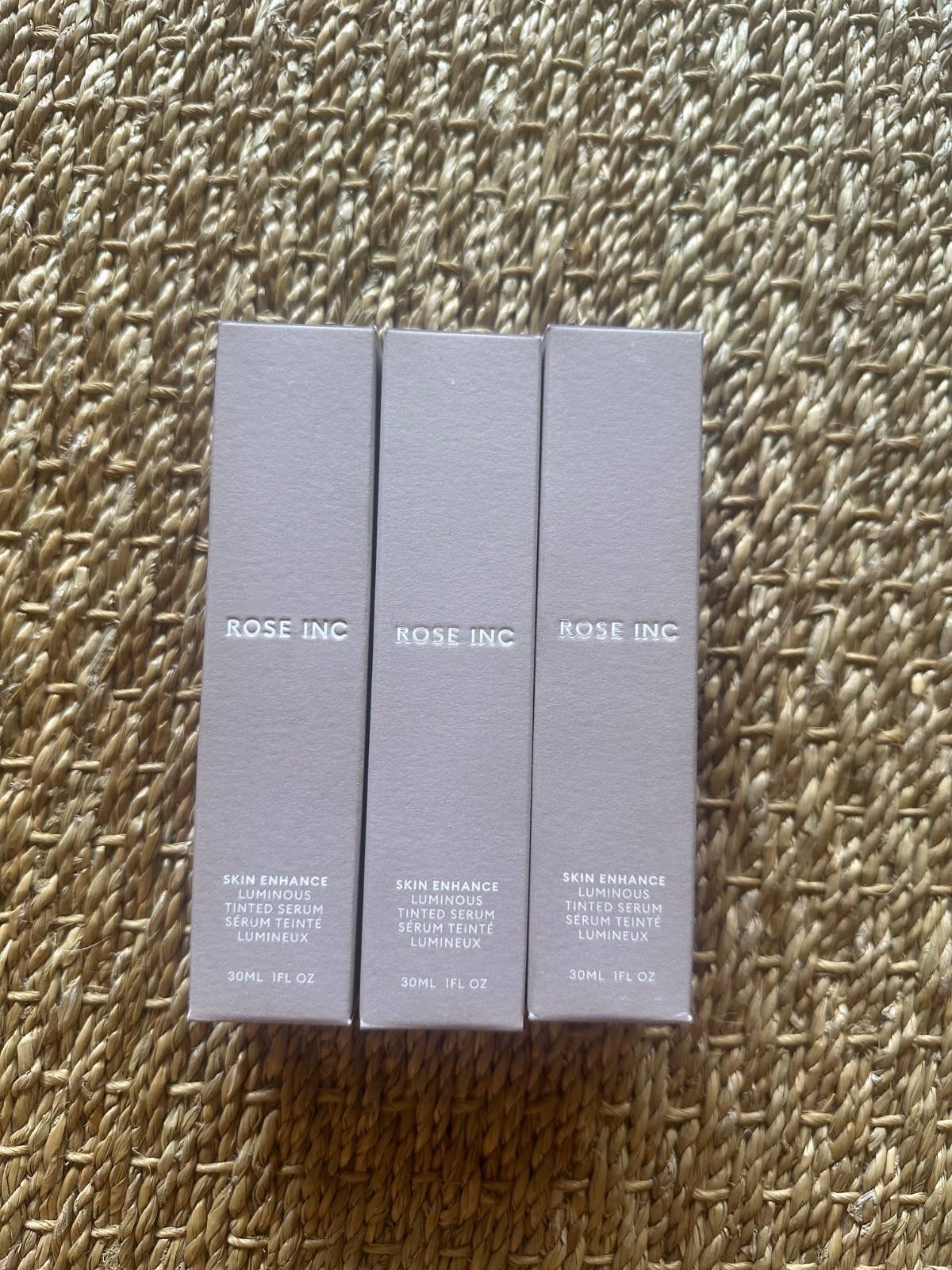 Pack of 3 – rose inc skin enhance luminous tinted serum 30ml dark shade 140