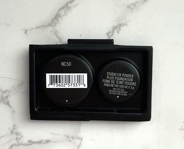 MAC Studio Fix Powder Plus Foundation NC50 Sample Size 1.5g .05 oz