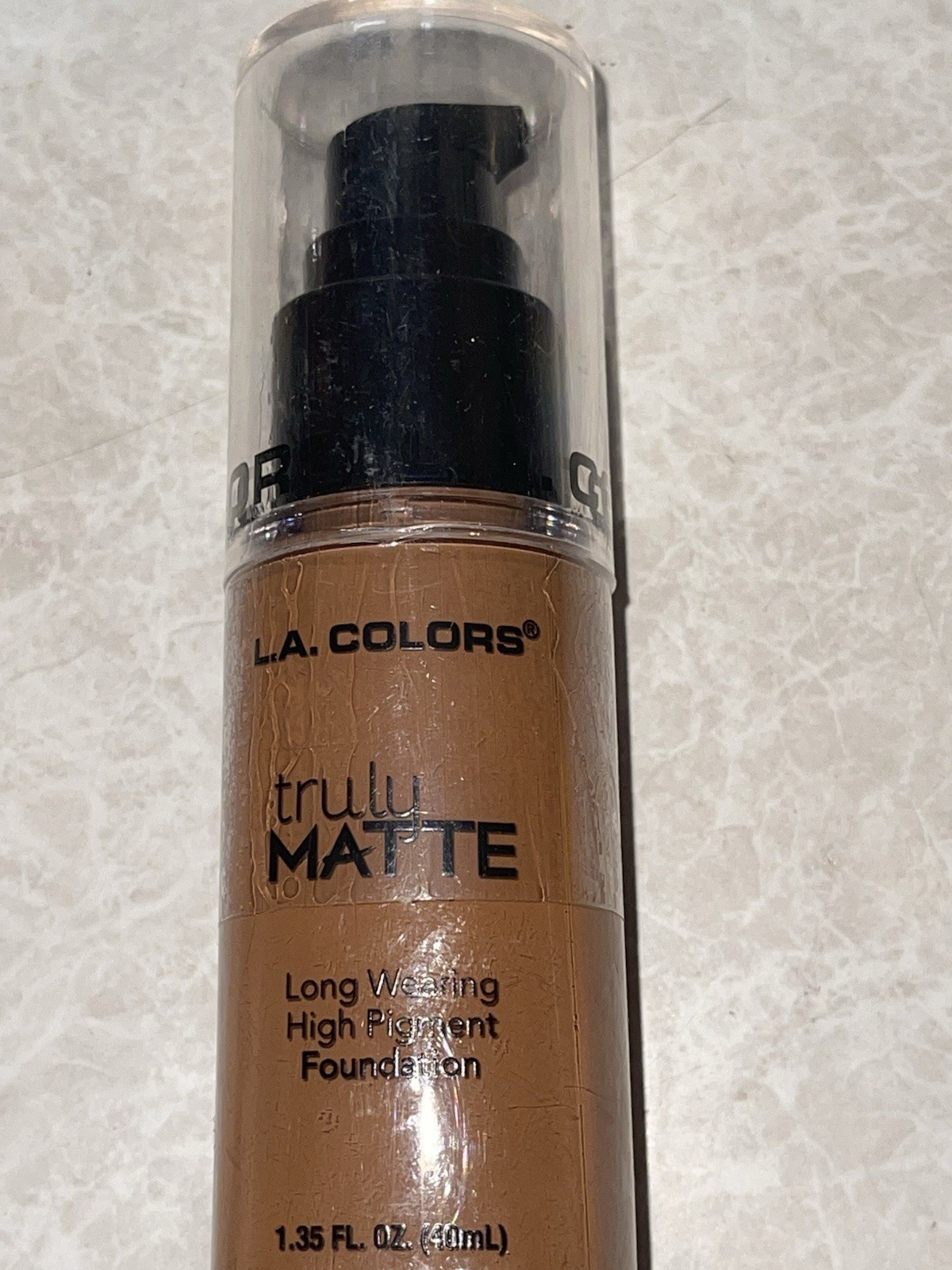 L.A. Colors Truly Matte Foundation shade CLM363 Cappuccino