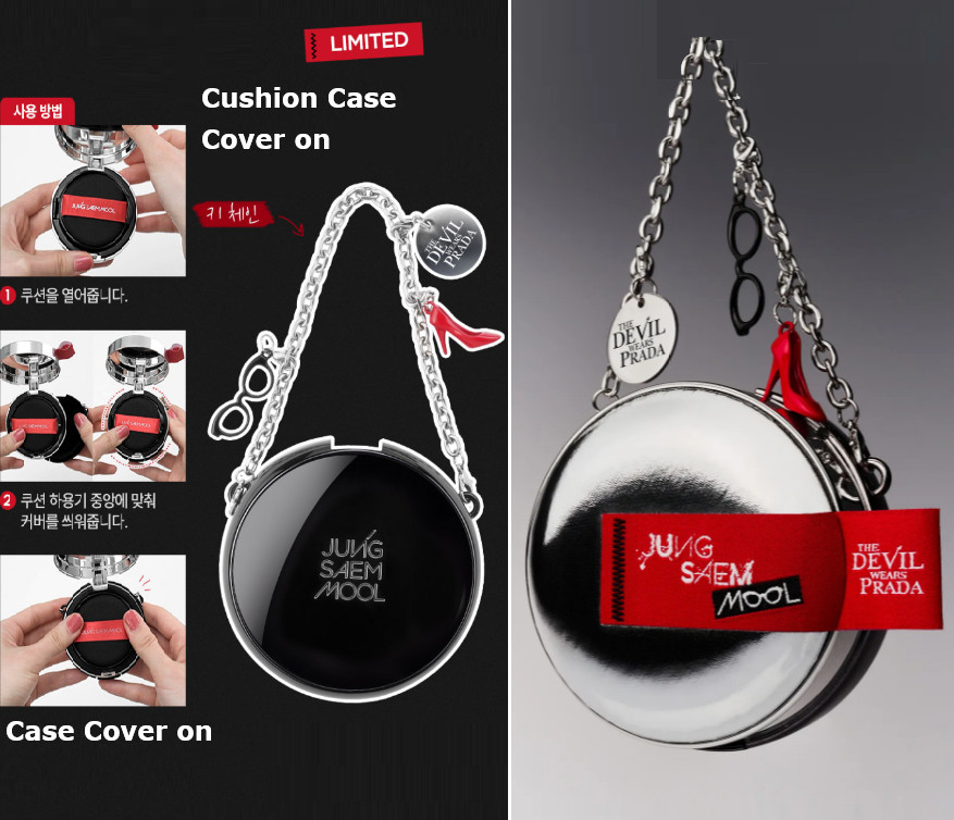 The DEVIL Wears PRADA x JungSaemMool Cushion Skin Nuder + Refill + Charms & Case
