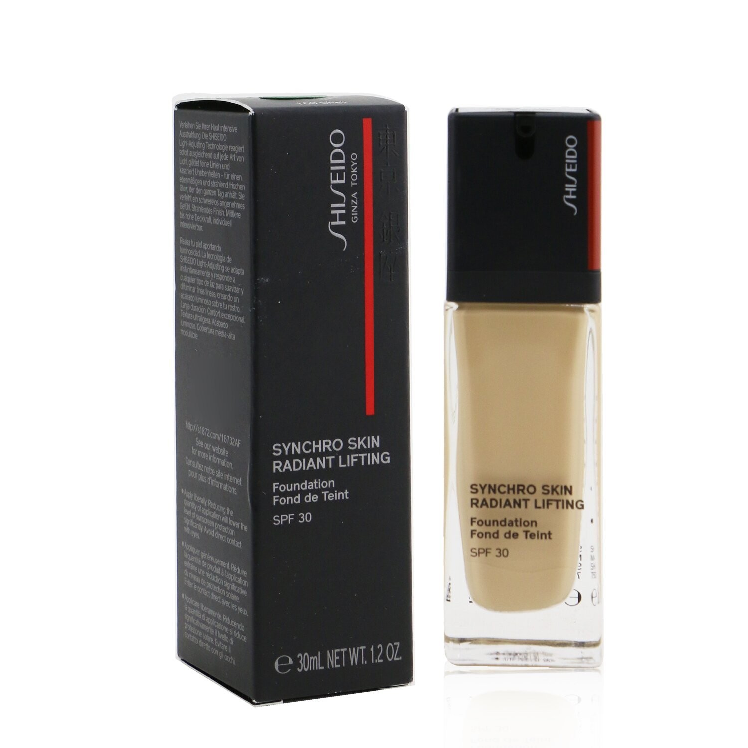 SHISEIDO SYNCHRO SKIN SELF-REFRESHING FOUNDATION SPF30 160 SHELL 1 OZ Brand NEW