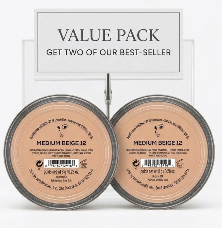 New bareMinerals Medium Beige 12 Finishing Powder 8g / 0.28 oz pack of 2