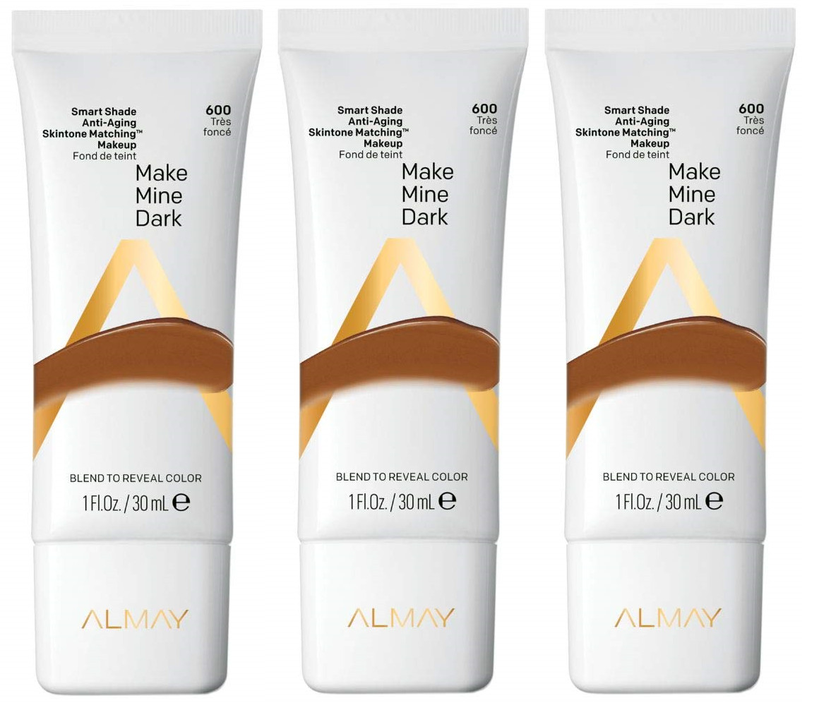 Almay Smart Shade Anti-Aging Skin Tone, Make Mine Dark, 1 Oz (3 Pack)