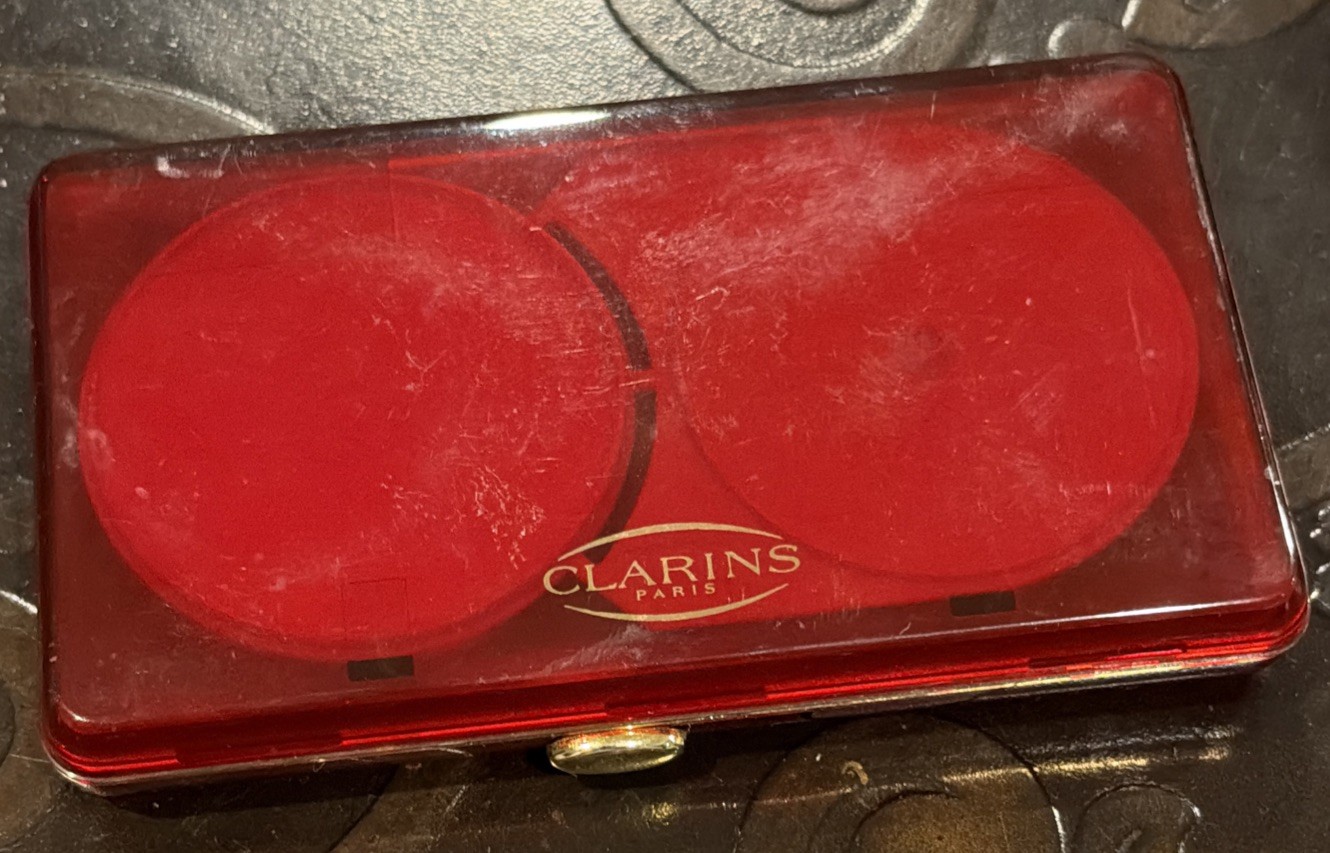 CLARINS PARIS Teint Fondant 02 PALE IVORY Touch Rich Compact Foundation .3oz VTG