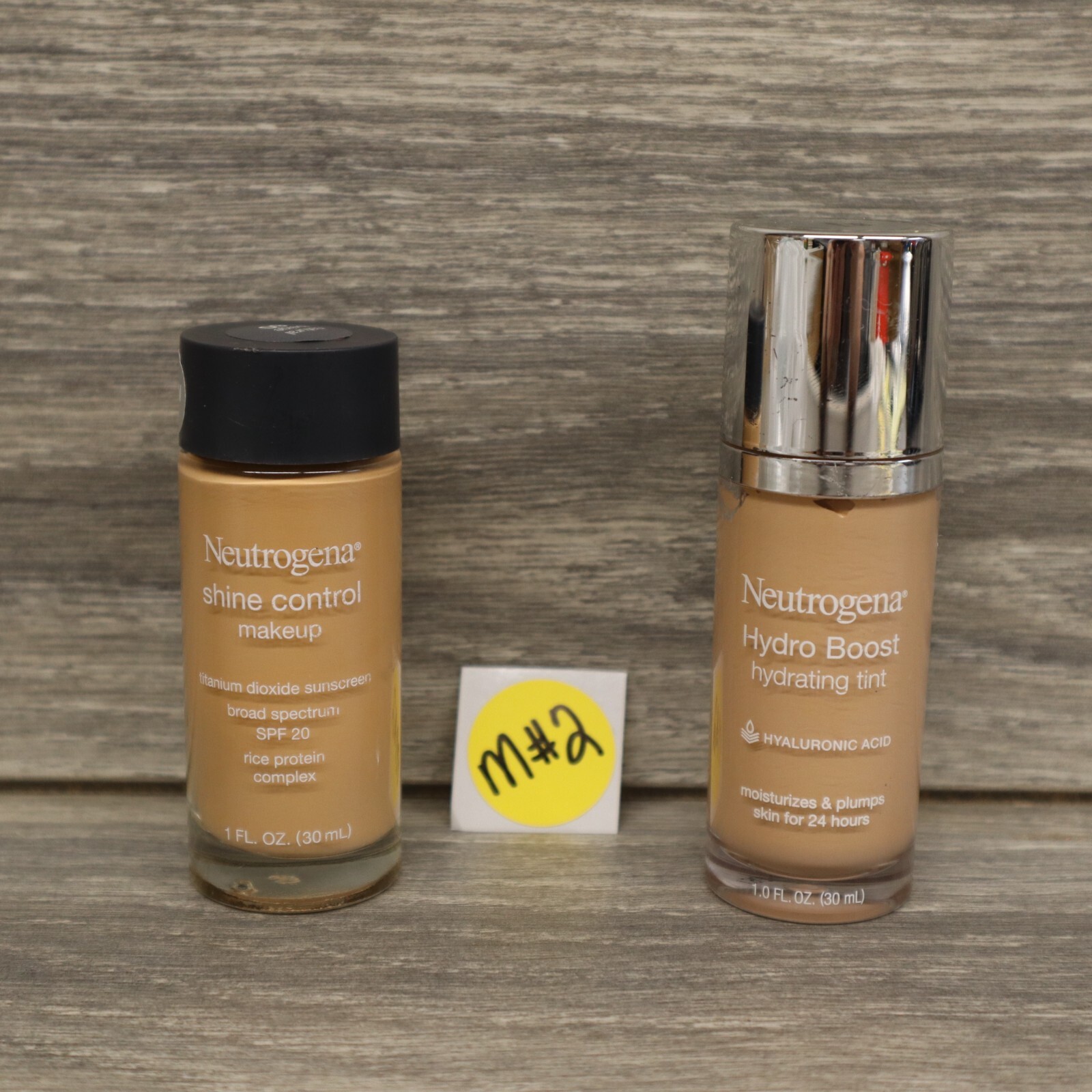 Neutrogena Shine Control makeup 60 and Hydro Boost Hydrating Tint, 85 Honey 1 oz