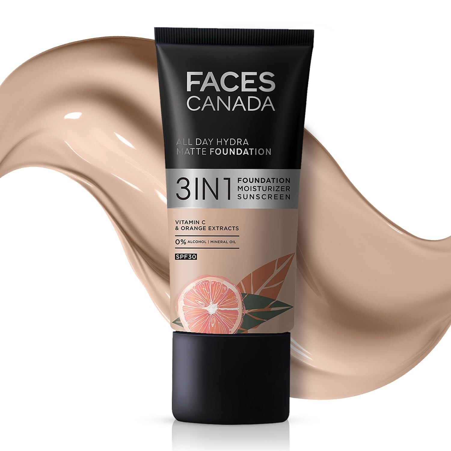 Faces Canada 3 In 1 All Day Hydra Matte Foundation 25ml, rich ivory. free shipp