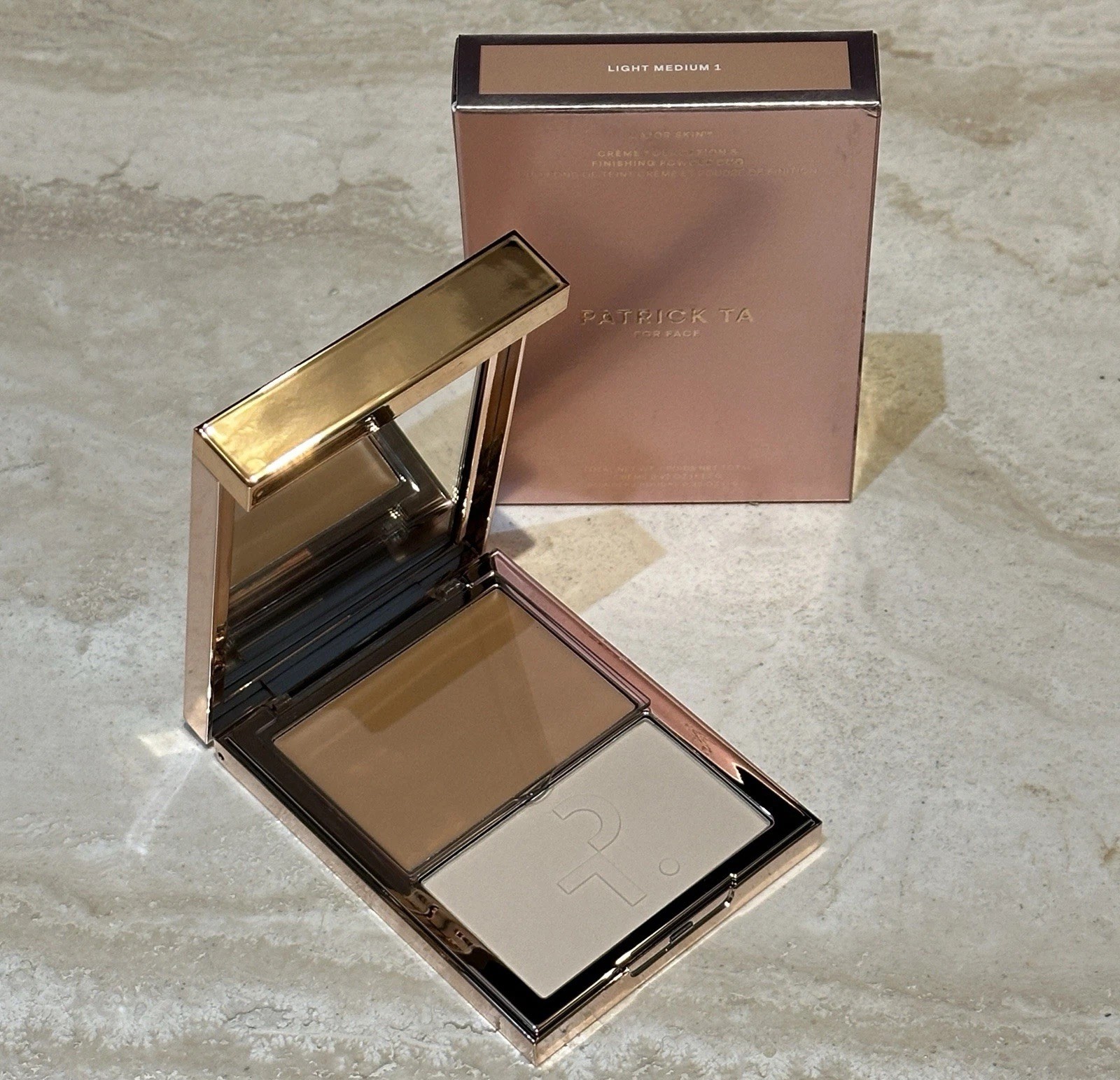 Patrick Ta Major Skin Crème Foundation and Finishing Powder Duo Light Medium 1