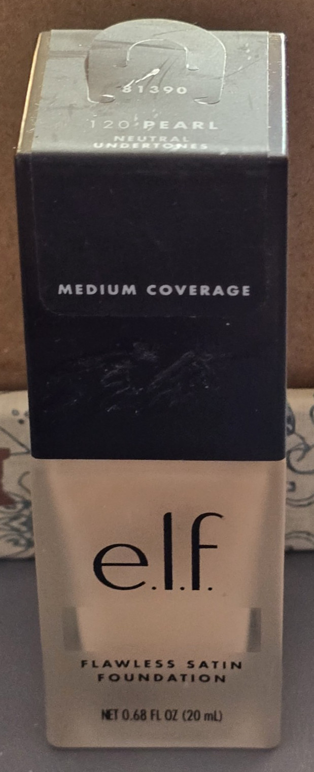 ELF e.l.f. Flawless Satin Foundation – 120 PEARL 81390 – NEW SEALED