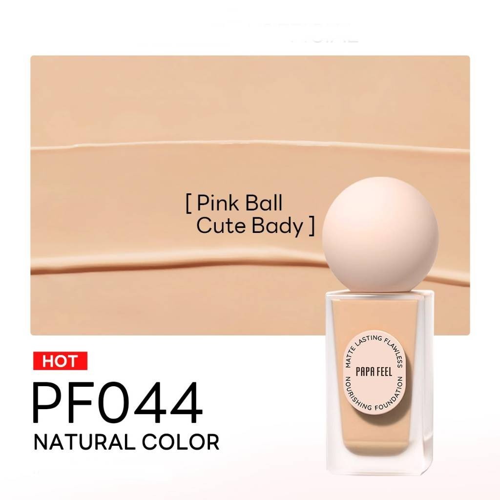 PAPA FEEL Poreless Foundation Cream Matte 24-Hour Long-Lasting SPF30 PA++++ 30ml