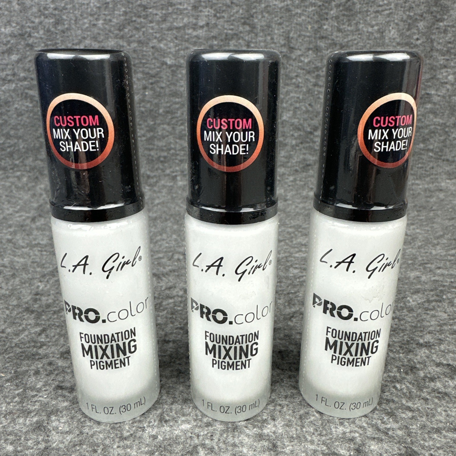 PRO.color Foundation Mixing Pigment GLM711 White 1 fl oz (30 ml) LOT OF 3 NEW
