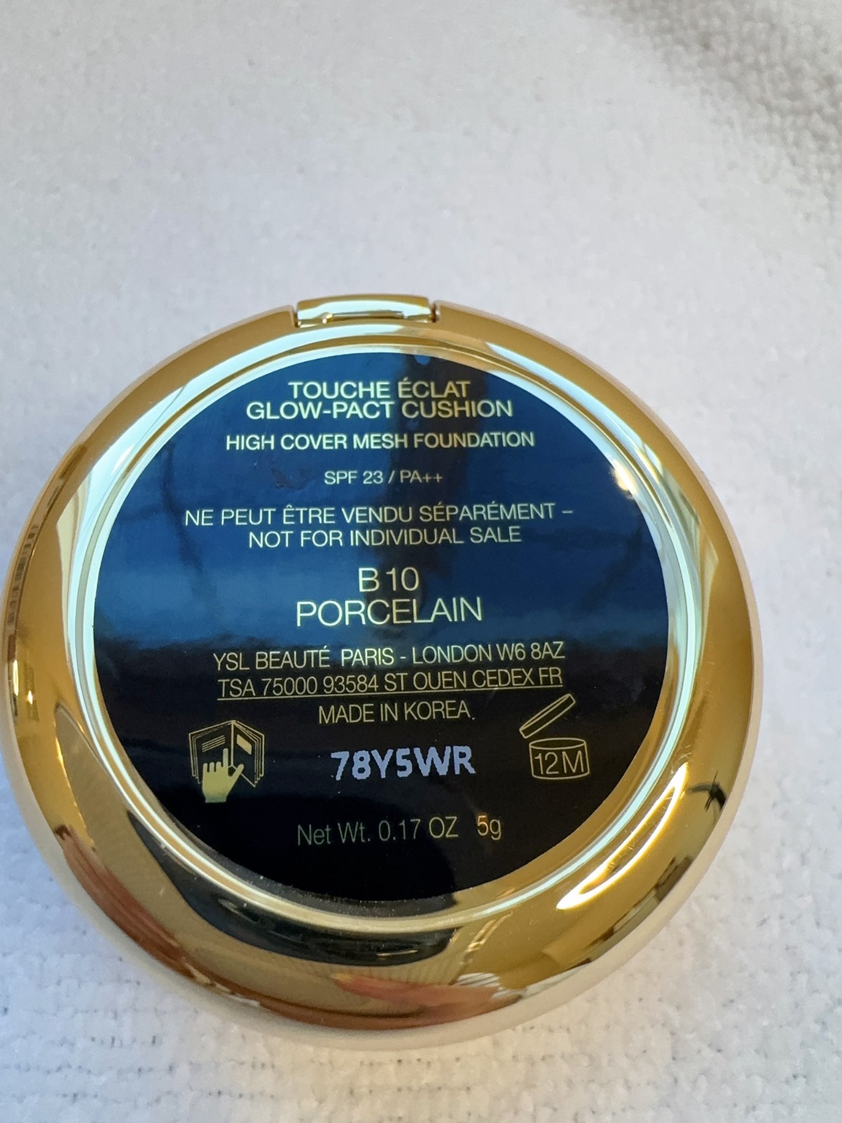 YSL Touche Eclat Glow-Pack Pink Cushion Foundation Mini Sampler Compact 5g