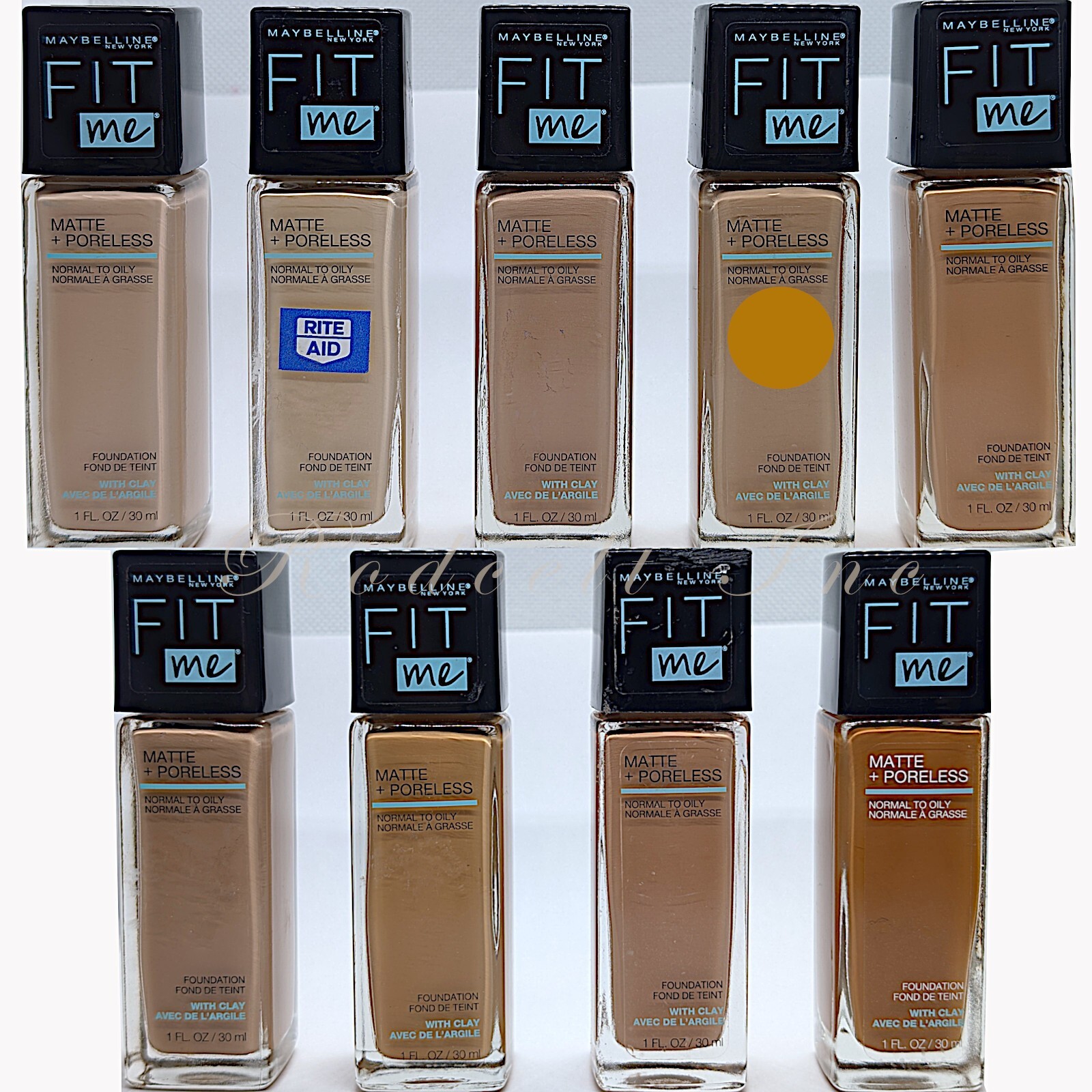 Maybelline FIT ME Matte + Poreless Foundation with Clay Normal To Oily YOU PICK