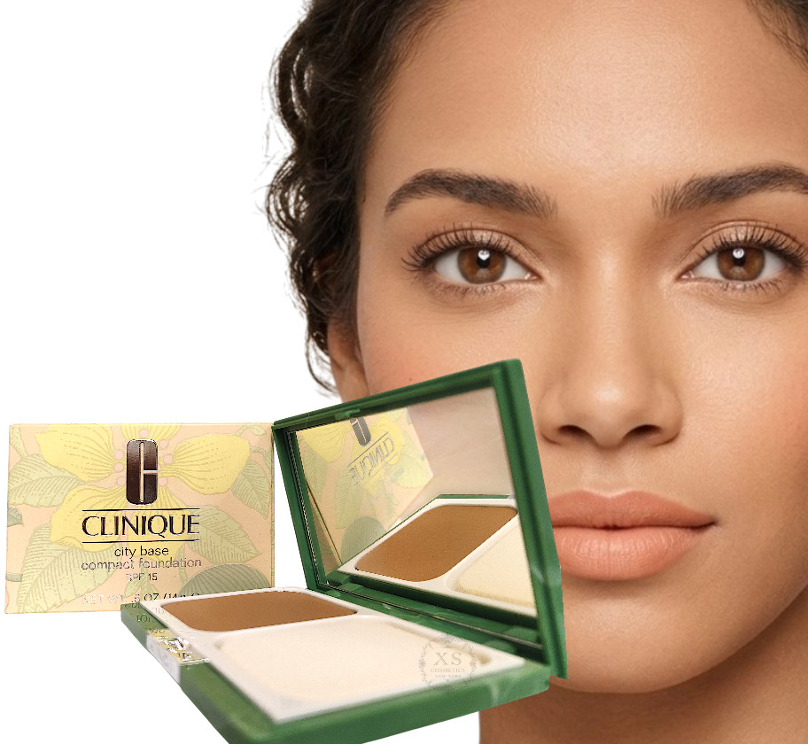Clinique City Base Compact Foundation SPF 15 .5 oz 15 gr #05 Cream Blush NEW