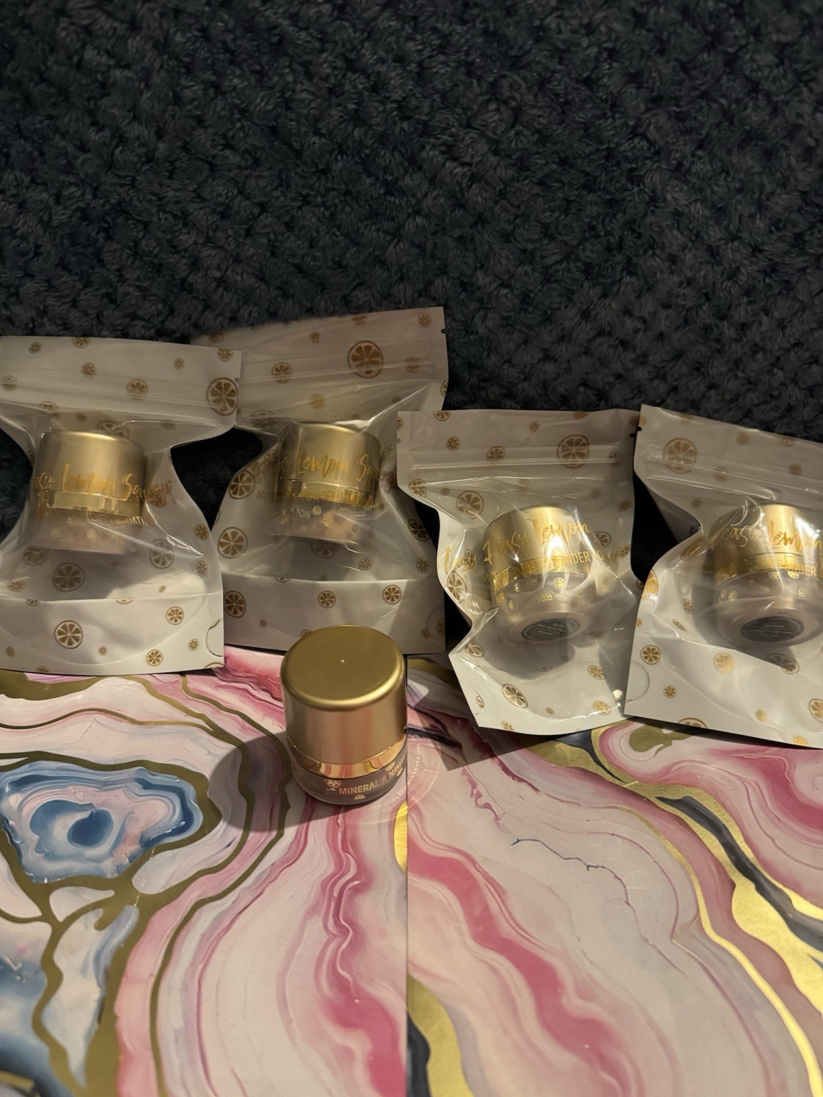 4x Travel Size Belle Beauty Easy Peasy Mineral Foundation In Shade Medium New